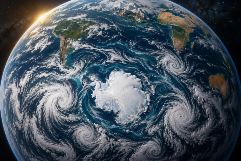 The Southern Hemisphere is stormier than the Northern, and we finally know why